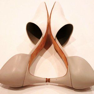 VINCE. KITTEN POINTY HEELS SHOES D'ORSAY PUMPS